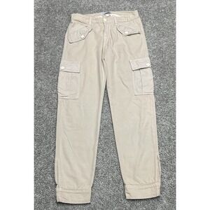 Etienne Marcel Pants Cargo Beige 28X27 Trousers EM31025 Straight USA made EUC‎